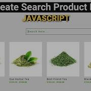 Create Search Bar Or Filter By JavaScript With Source Code
