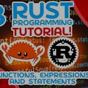 Rust Tutorial 8 Functions Expressions Statements