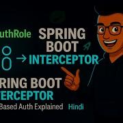 Spring Boot Interceptor Explained In Hindi Role Based Auth With Custom Annotation REST API