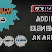 L10 Adding Elements In An Array On Campus Placement Python Java C