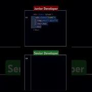 Junior Vs Senior Developer Programming Html Javascript Webdevelopment Html5 Webdesign Css3