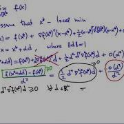 Second Order Optimality Conditions For Unconstrained Problems