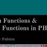 DWPD Maths Functions Date Functions In PHP Lecture 12 In Gujarati By Jay Fuletra
