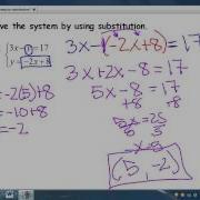 Algebra 2 3b Solving Systems By Substitution