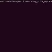 Perl Slice And Replace Example