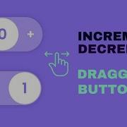 Draggable Counter Button Using HTML CSS JavaScript How To Create Increment And Decrement Button
