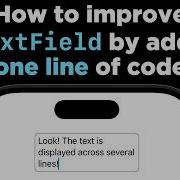 How To Make A TextField Display Multiple Lines Of Text SwiftUI Tutorial