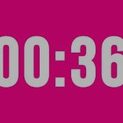 36 Second Countdown Timer No Music With Alarm Clock At The End