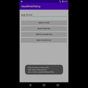Android Read And Write Internal Storage Example