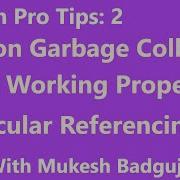Python Garbage Collector Circular Referencing Cleaning Garbage Memory Mukesh Badgujar