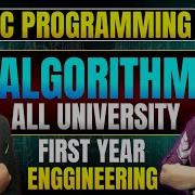 ALGORITHM IN C LEC 1 C PROGRAMMING ALL UNIVERSITY FIRST YEAR SEM 1 DINESH SIR ENGINEERING