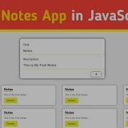 Create A Notes App Using Vanilla JavaScript JavaScript Project