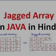 Lecture 11 Part 4 Jagged Array In Java In Hindi