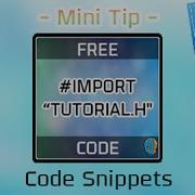 Import Tutorial Mini Tip Code Snippets