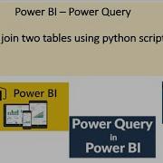 Joining Two Tables In Power Query Using Python Script Power BI