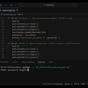 Password Generator In Python Internship Solution Video