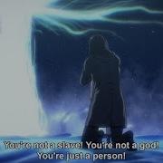 Eren Frees Ymir And Starts The Rumbling But With Light Shadow Playing On The Background
