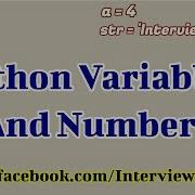 Python Variables And Numbers Python Tutorial Part 4
