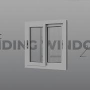 UPVC 2 Track Sliding Window Product Animation