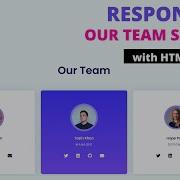 Responsive Our Team Section Design In HTML And CSS 2023 With Source Code CodeLabWeb
