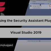 Using The Security Assistant Plugin In Visual Studio 2019