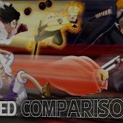 Luffy Naruto Ichigo The Big 3 Speed Comparison