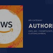 AWS Api Gateway Authorizers AWS IAM Cognito JWT Custom Lambda