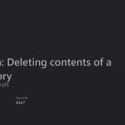 Python How To Delete The Contents Of A Directory Folder