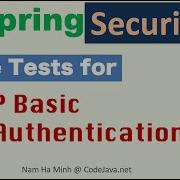 Spring Security Code Tests For HTTP Basic Authentication