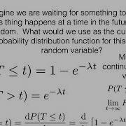 SOR1020 The Exponential Random Variable