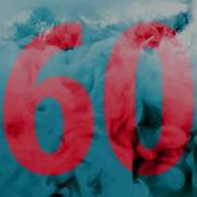 60 Second Countdown Timer Red Numbers With Blue Smoke Cinematic Effect