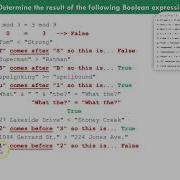 Boolean Expressions Homework Sheet 2
