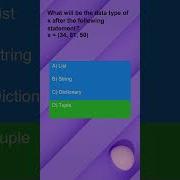Python Quiz No 85 With Explanation Learn Test Together Pythonquiz Pyforpython Pythonshorts