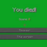 Minecraft Death Green Screen