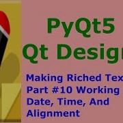 PyQt5 And Qt Designer Making TextEditor Part 10