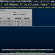 Part 68 Optional Parameters In Sql Server Stored Procedures