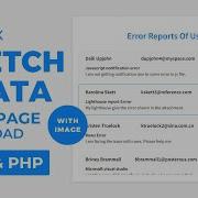 Fetching Data From Database Without Page Reload Using Ajax In Javascript And PHP