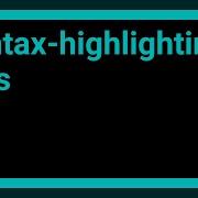How To Syntax Highlight Via Less