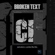 Broken Text Effect In Photoshop
