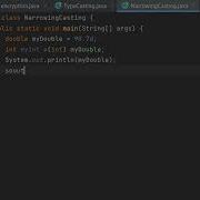 Narrowing Casting IN JAVA