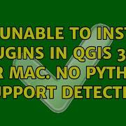 GIS Unable To Install Plugins In QGIS 3 10 For Mac No Python Support Detected