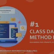 Class Dan Method Di Java