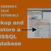 SQL Server Backup And Restore SSMS