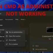 Run Command Prompt As Administrator Not Working Solved