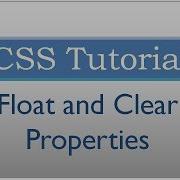 CSS Tutorial 28 Float And Clear Properties