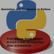 Quotation In Python Comments In Python Single Quotes Or Double Quotes In Python Strings