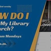 How Do I Start My Library Research Librarian Live Stream
