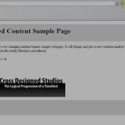 PHP Randomized Dynamic Website Content Display