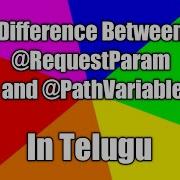 Spring Boot RequestParam And PathVariable Differences In Telugu