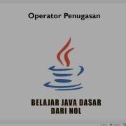 Operator Penugasan Di Java